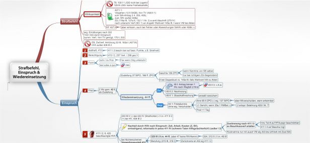 Schema Strafbefehl, Einspruch &  Wiedereinsetzung